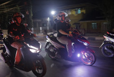 Night Ride Palembang Darussalam, Astra Motor Sumsel Kenalkan New Honda Vario Evo 160 kepada Komunitas