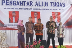 Suasana Haru Warnai Acara Pengantar Alih Tugas Ketua dan Dua Hakim PN Palembang