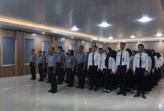 Apel Pagi Kemenkum Sumsel : Jaga Kesehatan dan Produktivitas Pegawai di tengah Kabut Asap