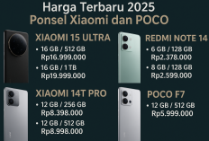 Harga Terbaru 2025 Xiaomi 15 Ultra hingga POCO F7, Persaingan Smartphone Premium dan Mid-Range Makin Seru
