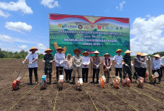 Kapolda Sumsel Lakukan Penanaman Jagung Kuartal IV Serentak di Kayuagung OKI 