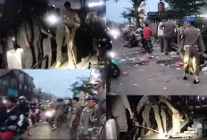 Pagi Ini Pasar 10 Ulu Ditertibkan, Lapak ‘Makan Jalan’ Bikin Sempit Jalan Dibongkar Pol PP