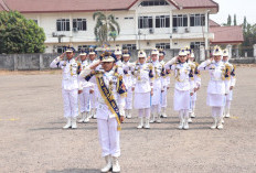 Peserta Lomba PBB Tunjukan Kemampuan Gerakan Dasar di GOR Biduk Kajang Kayuagung