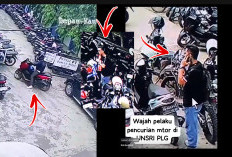 Pelaku Curanmor Berlagak Mahasiswa Beraksi di Parkiran Unsri Bukit Terekam CCTV    