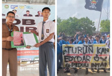 Ribuan Siswa SMKN 1 Indralaya Selatan Ogan Ilir Gelar Aksi Mogok Belajar, Tuntut Kepala Sekolah Dicopot