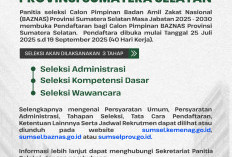 Pendaftaran Calon Pimpinan Baznas Provinsi Sumatera Selatan
