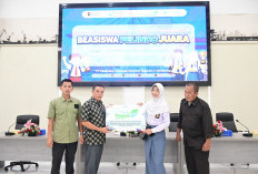 Pelindo Reg 2 Palembang Salurkan Beasiswa Pelindo Juara ke 10 Anak Berprestasi 