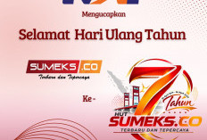 KAI Mengucapkan Selamat Ulang Tahun ke-7 SUMEKS.CO Tahun 2026