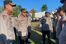 Kapolres Ogan Ilir Pimpin Apel Pagi, Tegaskan Komitmen Pelayanan Prima dan Disiplin Personel
