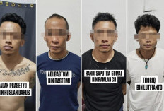 Jatanras Polda Sumsel Sergap Seorang Pecatan Polri dan 3 Rekannya, Temukan Senpi dan Sabu