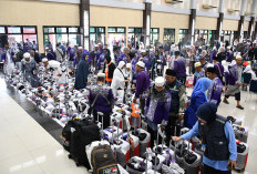 Jemaah Haji Kloter 15 Tiba di Kota Palembang, 22 Wafat dan 7 Masih Dirawat di Arab Saudi