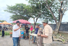 Jelang HUT OKI Pedagang di Areal Taman Segitiga Emas KayuagungDialihkan Sementara