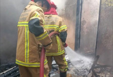 Diduga Korsleting Listrik, Satu Rumah di Kelurahan Talang Kelapa Palembang Hangus Terbakar 