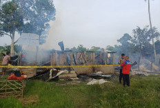 2 Rumah di Desa Arisan Deras Ogan Ilir Terbakar, Polsek Tanjung Raja Datangi TKP Pastikan Tak Ada Korban Jiwa