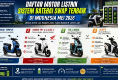 Daftar Motor Listrik dengan Sistem Baterai Swap Terbaik di Indonesia Mei 2026, Bebas Antre Cas Berjam-Jam