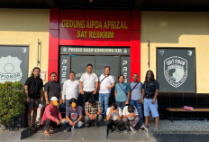 Sering Pungli di Pasar Shopping Kayuagung, 5 Preman Diamankan Satreskrim Polres OKI