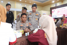 Peserta Donor Darah Polres Banyuasin Tidak Capai Target, Darah Tinggi, Rendah dan HB Rendah